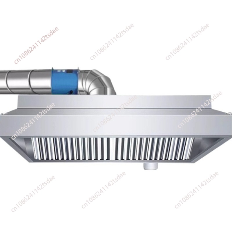 Commercial Kitchen Exhaust Hood - เครื่องดูดควันสเตนเลสสตีลเชิงพาณิชย์, พัดลมดูดอากาศขนาดใหญ่ เสียงเงียบ สำหรับครัวโรงแรมและเตาในชนบท