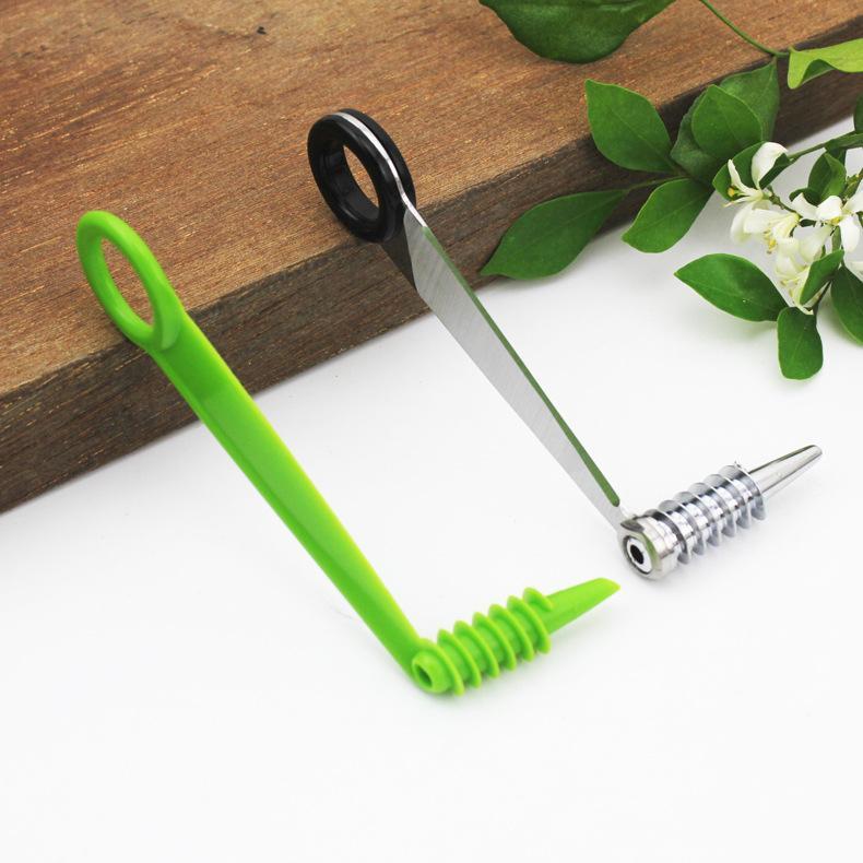 Commercial Potato Peeler - ที่ตัดผักแบบเกลียวอเนกประสงค์ สแตนเลส ที่ตัดผักแบบเกลียวสำหรับผักต่างๆ เครื่องตัดแบบเกลียวหมุนมือสำหรับมันฝรั่ง อุปกรณ์ครัว