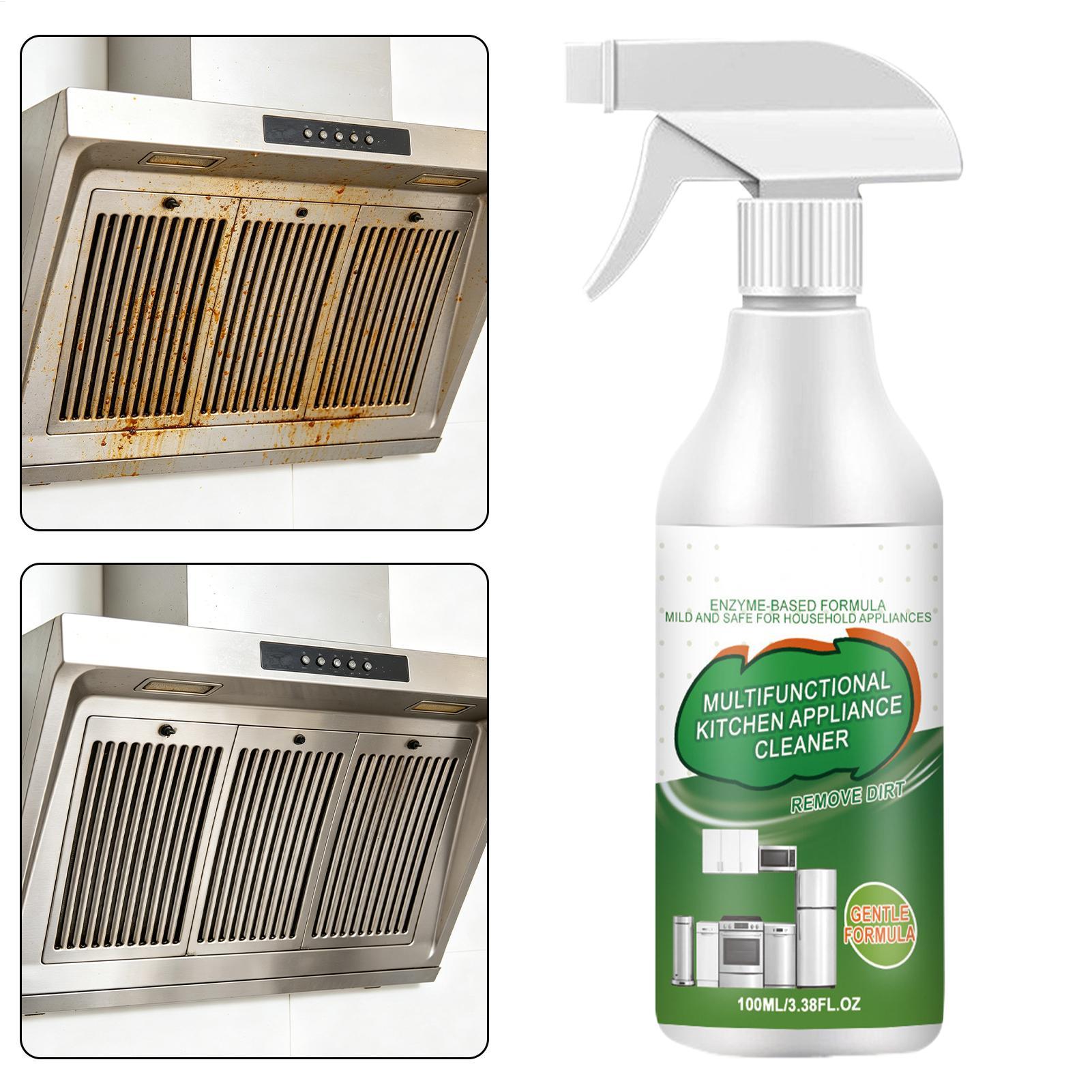 Commercial Kitchen Grease Cleaner - สเปรย์โฟมเอนไซม์อเนกประสงค์ 100 มล. น้ำยาขจัดคราบไขมันสูตรเข้มข้น สำหรับครัว เตา