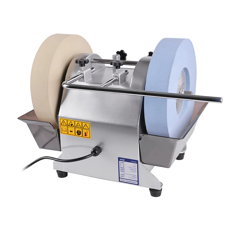 Commercial Kitchen Knife Sharpener - เครื่องลับมีดไฟฟ้าแบบสองล้อขนาด 10 นิ้ว เครื่องบดขนาดกะทัดรัดแบบใช้น้ำสำหรับใช้ในบ้าน เครื่องบดเชิงพาณิชย์สำหรับกรรไกรและมีดครัว