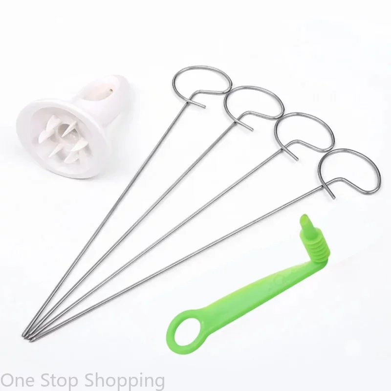 Commercial Potato Peeler - Spiralizer Chips Maker 4 แท่งสแตนเลส Tornado