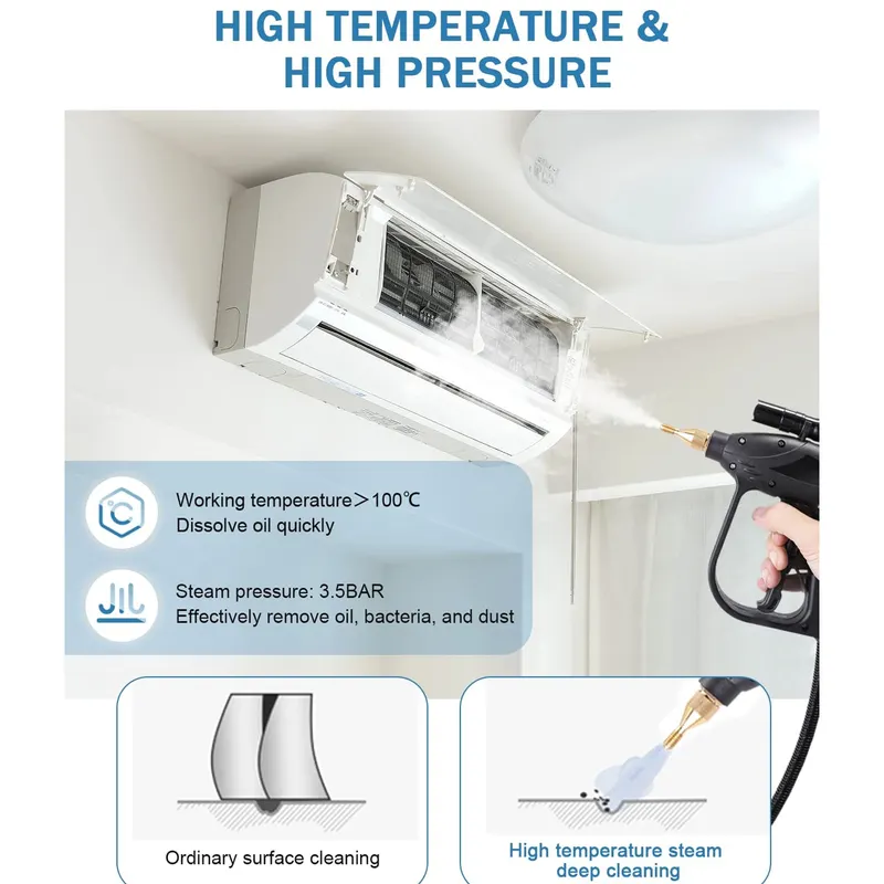 Commercial Kitchen Store - มูเซ็น สโตร์เครื่องทำความสะอาดไอน้ำ 220V สำหรับใช้ในเชิงพาณิชย์และในบ้าน 3000W เหมาะสำหรับเครื่องปรับอากาศ