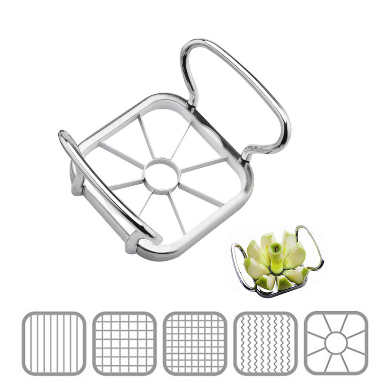 Commercial Potato Peeler - LMETJMA 5 in 1 Apple เครื่องตัดสแตนเลสผักผลไม้
