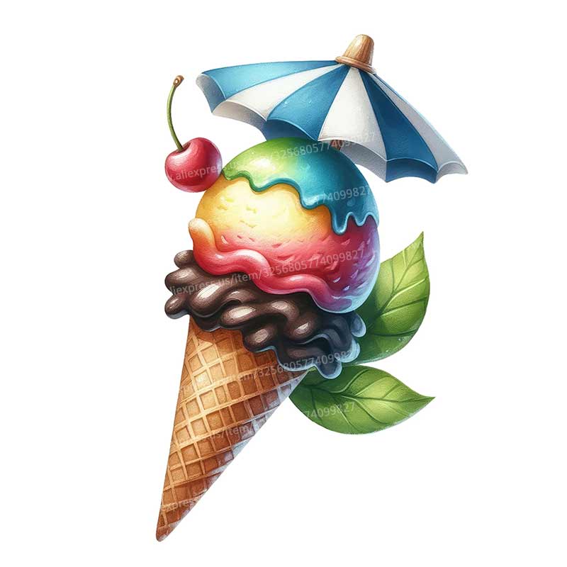 ฤดูร้อน Ice Cream สติ๊กเกอร์ติ - Commercial Kitchen Fridge บทวิจารณ์และราคา