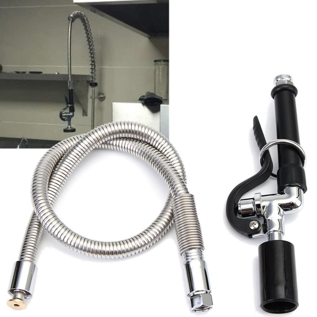 หัวก๊อกน้ำทองเหลืองพร้อมสายยาง - Commercial Kitchen Tap With Spray บทวิจารณ์และราคา