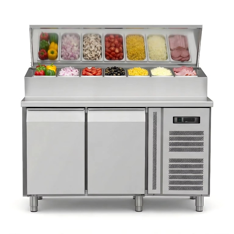 ตู้เย็นเตรียมอาหารแบบ OEM 2 ปร - Commercial Kitchen Fridge บทวิจารณ์และราคา