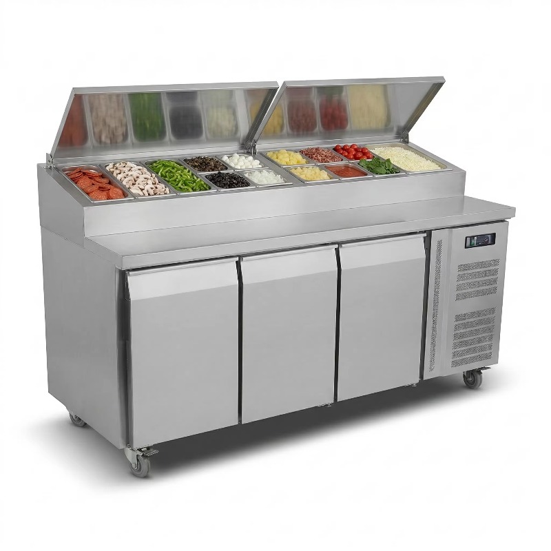 ตู้เย็นเตรียมอาหารแบบ OEM 2 ปร - Commercial Kitchen Fridge บทวิจารณ์และราคา