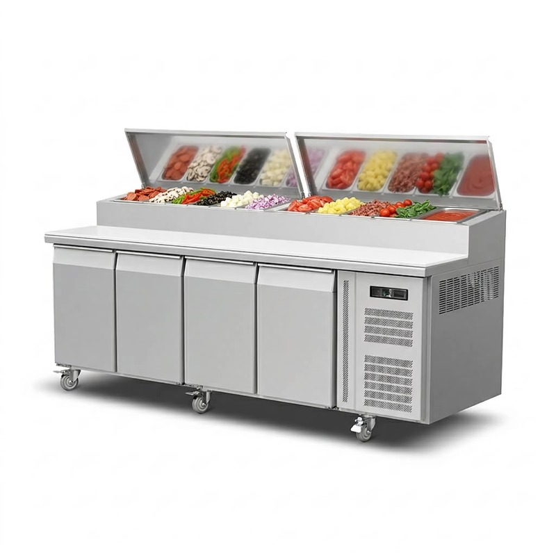 ตู้เย็นเตรียมอาหารแบบ OEM 2 ปร - Commercial Kitchen Fridge บทวิจารณ์และราคา