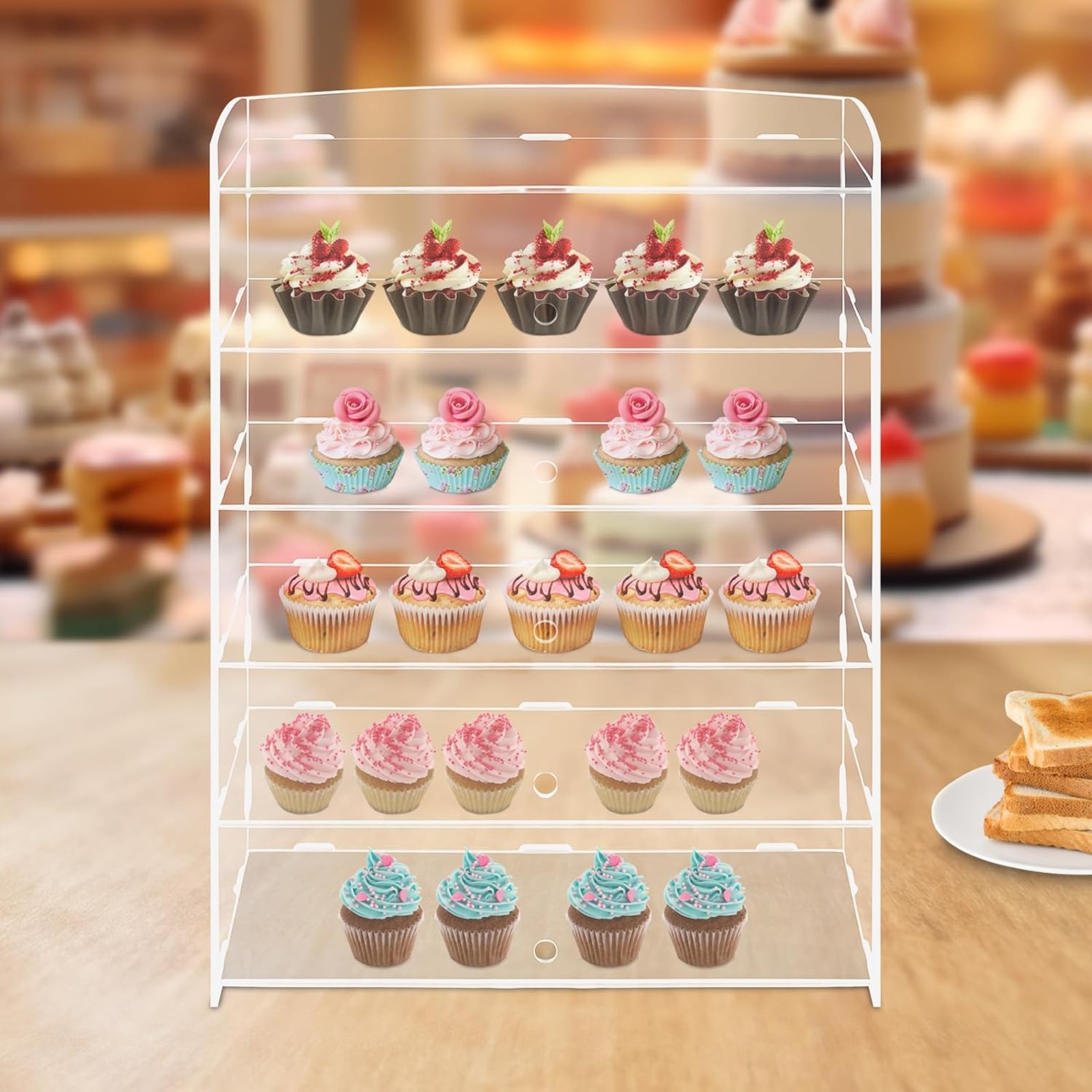ตู้โชว์อะคริลิค 5 ชั้น ใส สำหร - Commercial Kitchen Store บทวิจารณ์และราคา