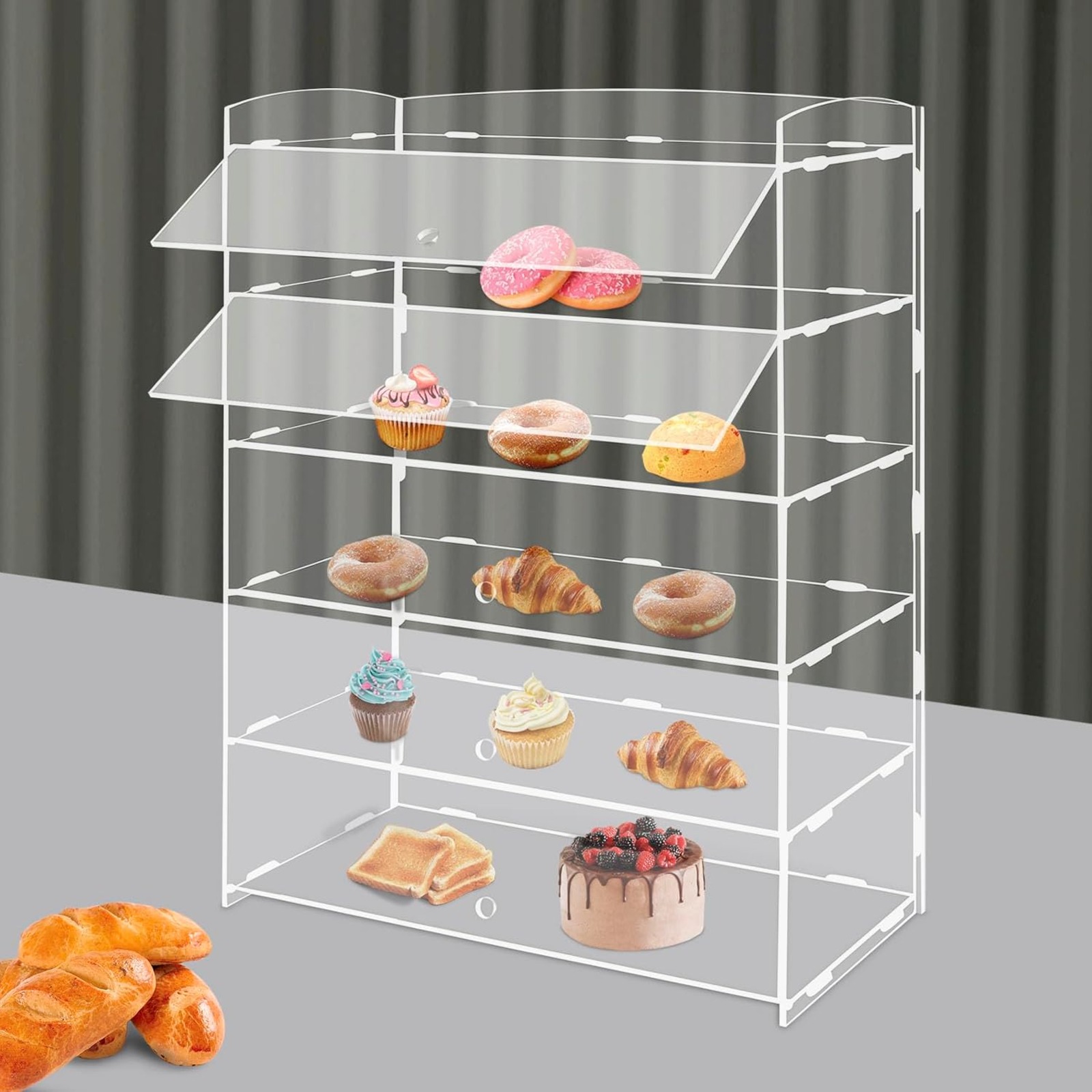ตู้โชว์อะคริลิค 5 ชั้น ใส สำหร - Commercial Kitchen Store บทวิจารณ์และราคา