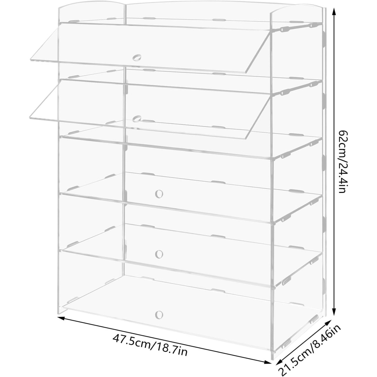 ตู้โชว์อะคริลิค 5 ชั้น ใส สำหร - Commercial Kitchen Store บทวิจารณ์และราคา