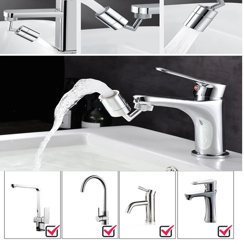1-10 ชิ้น 720 °   หัวต่อก๊อกน้ - Commercial Kitchen Tap With Spray บทวิจารณ์และราคา