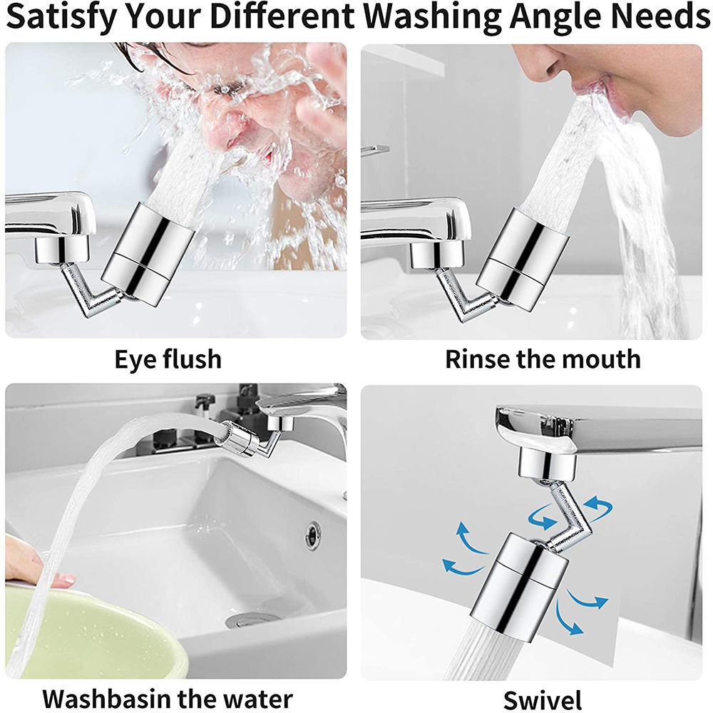 1-10 ชิ้น 720 °   หัวต่อก๊อกน้ - Commercial Kitchen Tap With Spray บทวิจารณ์และราคา