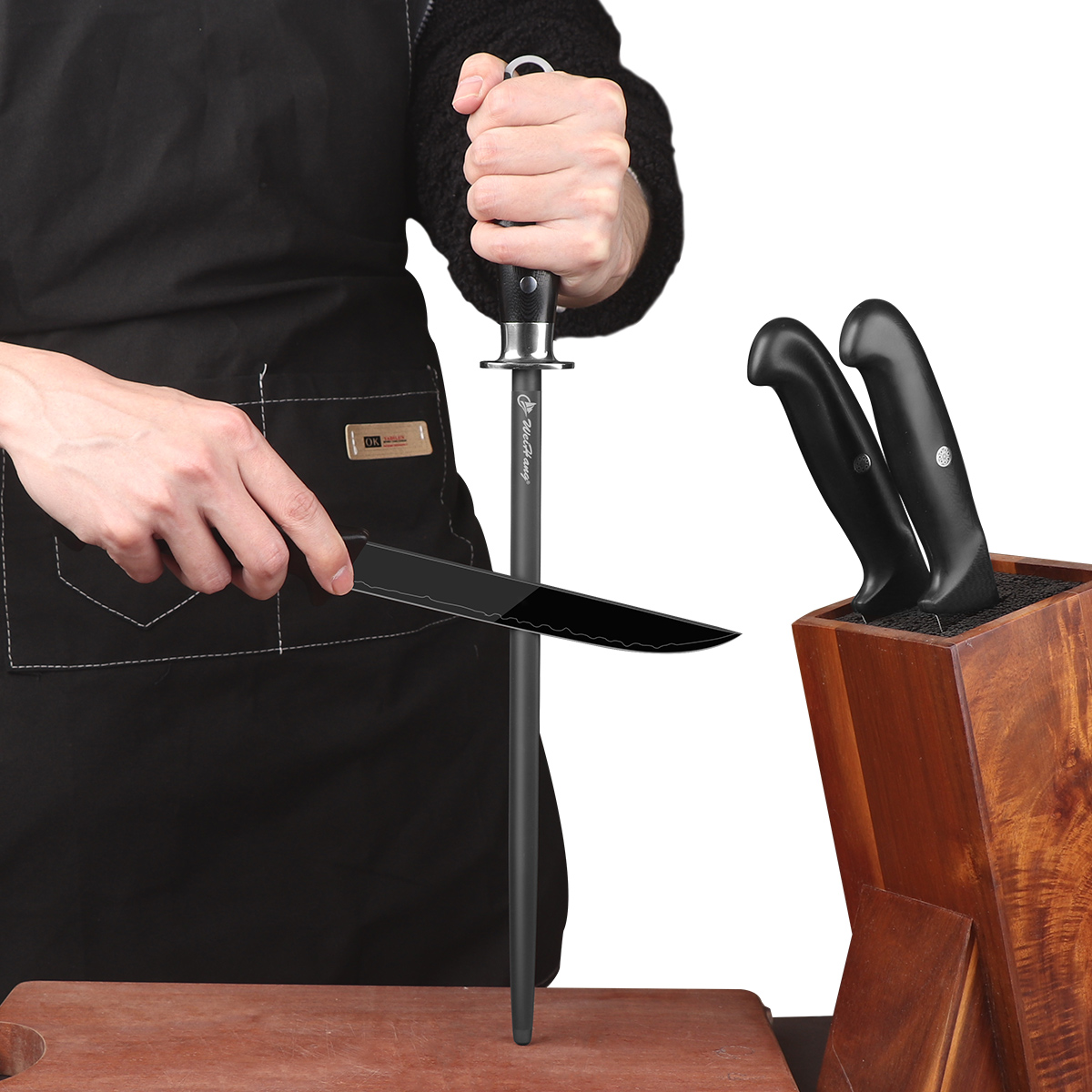 แท่งเหล็กไทเทเนียมขนาด 17 นิ้ว - Commercial Kitchen Knife Sharpener บทวิจารณ์และราคา