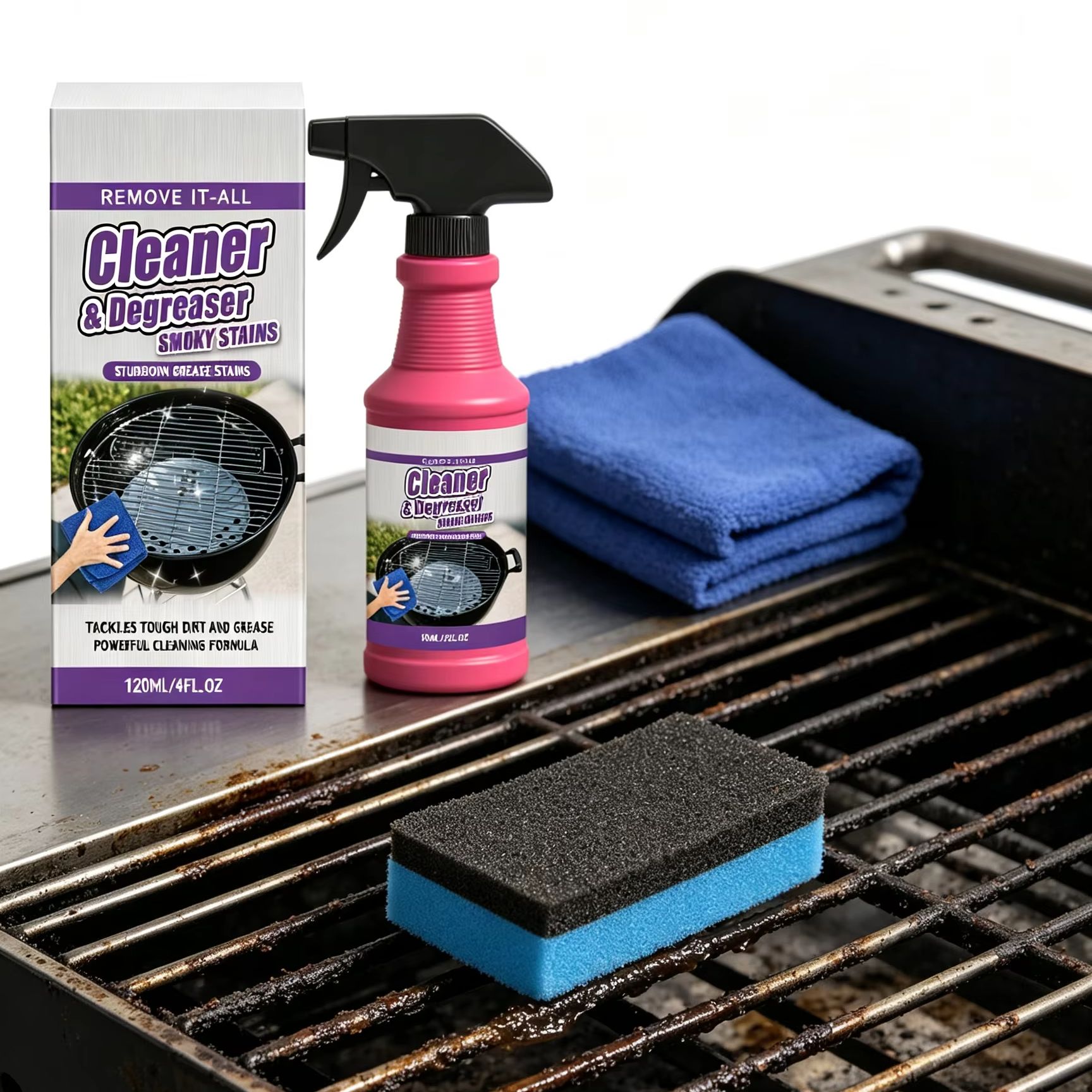 น้ำยาทำความสะอาดเตาบาร์บีคิว ข - Commercial Kitchen Grease Cleaner บทวิจารณ์และราคา